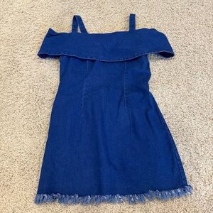 Blue denim dress